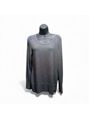 Women's Eddie Bauer Gray Crew Neck Sweater Petite P (JC209)